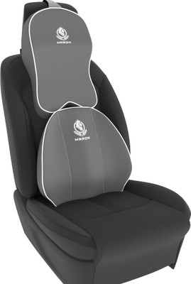 MRRON SUPREME CRUZ Memory Foam Neck Rest & Cruz Spine Support For Car or Office Chair Back / Lumbar Support(Black)