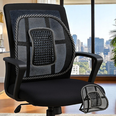 Lumbar Back Support with Adjustable Lumber Acupressure Cushion Back / Lumbar Support(Black)