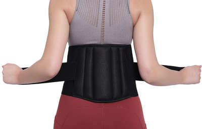 Ragvian Lumbar Sacral (LS) Waist Belt for Men/Women Back Pain Relief, Slip-Disc (BLACK) Back / Lumbar Support(Black)