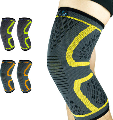 SOLARA Fitness Knee Cap for Pain Relief, Sports, Gym, Exercise, Running for Men & Women Knee Support(Yellow)