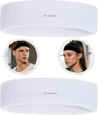 NV COLLECTION Precision Sweat Indicator Headband – White Head Support(Multicolor)