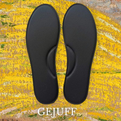 GEJUFF Size-6 Pack -2 Pair Memory Foam Shoes Soles Comfortable Arch Supports Heel Foot Support(Black)
