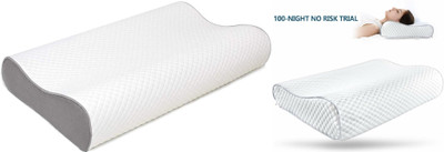 ANUSHKA ENTERPRISE Memory Foam Animals Sleeping Pillow Pack of 1(White)
