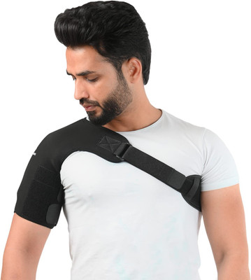 Witzion Shoulder Pain Relief for Men and Women, Shoulder Brace Immobilizer Belt - Right Shoulder Support(Black)