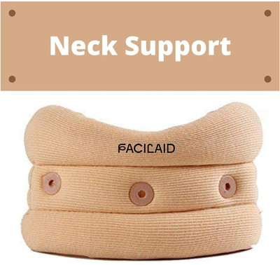 FACILAID oft Cervical Collar with Support Soft Neck Support Neck Support Belt (Beige) Neck Support(Beige)