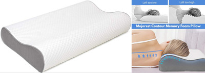 RUSHABH ENTERPRISE Memory Foam Quotes Sleeping Pillow Pack of 1(White)