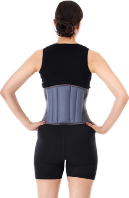 healntrust Lumbar Sacral LS belt Waist Belt for Men & Women Back Pain Relief, Slip-Disc Back / Lumbar Support(Grey)