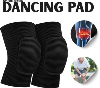 CTC CREATION Stylish Dance Knee Braces with Precision Cut Knee Support(Black)