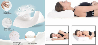 ANUSHKA ENTERPRISE Memory Foam Quotes Sleeping Pillow Pack of 1(White)