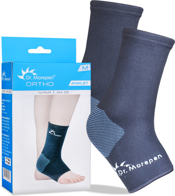 Dr. Morepen Ortho Anklet AN-02 Strachable Fabric Uniform Compression, 360 Comfort 1 Piece Ankle Support
