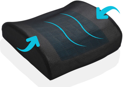 Renewa Back Support Gel Memory Foam Pillow for Chair & Car Seat Back / Lumbar Support