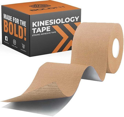 BOLDFIT Kinesiology Tape for Pain K Tape Muscle Tape Pain Relief Tape Shoulder Tape Kinesiology Tape(Beige)