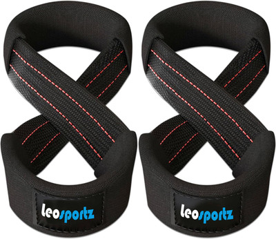 Leosportz Weight lifting with foam handle provide extra stability to your wrist and palm Wrist Support(Black)