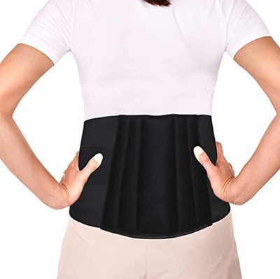 NUBICO Premium Lumbo Sacral Support Belt Compression Belt with dual Adjustable Straps Back / Lumbar Support(Beige)