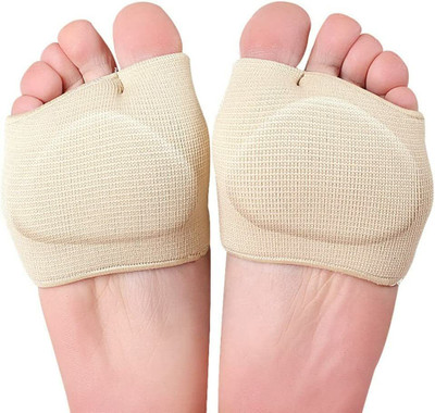 Frackson Metatarsal Gel Forefoot Pad Cushions For Pain Relief Arthritis Calluses Blisters Foot Support(Beige)