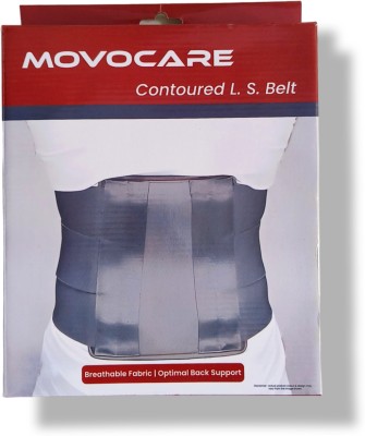 MOVOCARE Contoured Lumbar Belt for Men and Women Back Support Back / Lumbar Support(Grey)