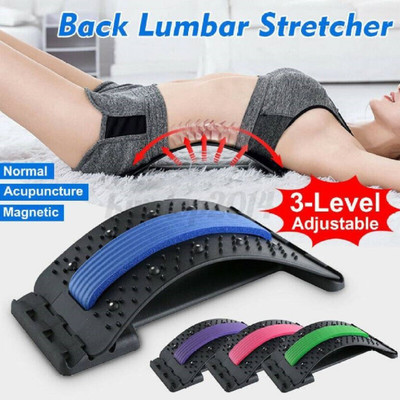 FITRONYX Back Stretcher Spinal Pain Relieve Lumbar Support, Multi-Level Back Massager Back / Lumbar Support