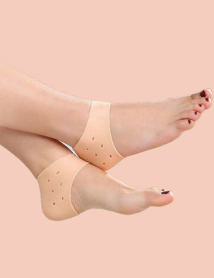 Events Framer A1-Silicone Gel Heel Socks for Swelling and Pain Relief-A31 Heel Support(Beige)