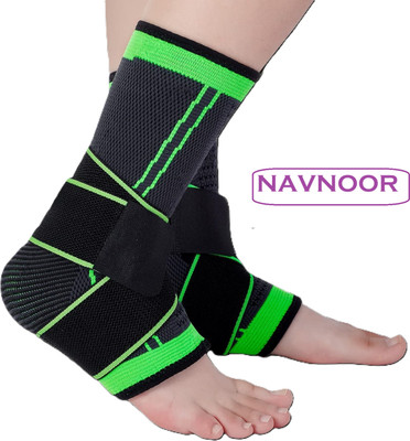 NAVNOOR Nylon 3D Anklet with Ankle Binder Brace with High Compression Ankle Support(Multicolor)