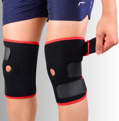 Hambler Magnetic Knee Support Open Patella for Men and Women Knee cap brace|Knee Guard Knee Support(Red)