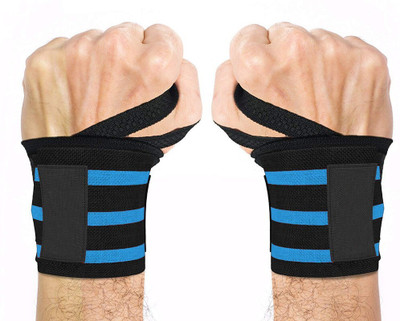 Njeru One Size Adjustable Wrist Band Pack of 2 Wrist Support lack & Red Wrist Support(Multicolor)