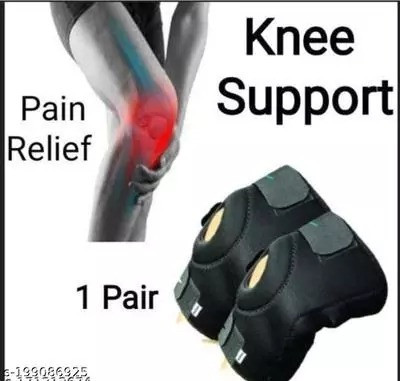 Mulkraj Ortho Knee Support(Men and Women) (Black)-154 Knee Support(Black)