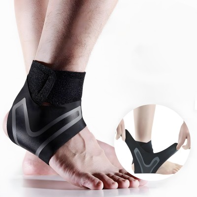 Zeto Unisex Ankle Protection Guard,Premium Compression Brace For Injuries,Pain Relief Ankle Support(Black)
