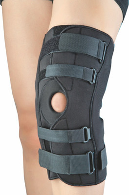 Dyna Innolife Hinged Knee Brace Open Patella Knee Support(Black)
