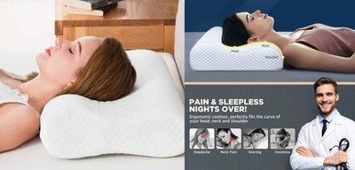 ANUSHKA ENTERPRISE Memory Foam Birds Sleeping Pillow Pack of 1(White)