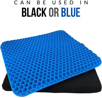 ND BROTHERS Squar Cushion Chair Pad with Non-Slip Cover for Sciatica Pain Back Pain ND141 Back / Lumbar Support(Blue)