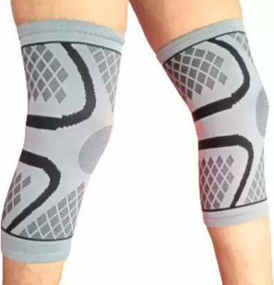 Viven enterprise 3D Pain Relief DLX knee sleeve knee cap knee guard Knee Support Size-XL Knee Support(Grey)