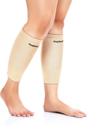HOSPIKART Calf Support Compression Sleeve - Shin Splints, Leg and Calf Support Calf Support(Beige)