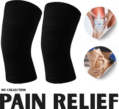 NV COLLECTION Recovery-Oriented Knee Brace with Extra Padding Knee Support(Black)