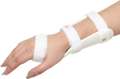 Salo Orthotics Carpal Tunnel Half CockUP Wrist Hand Splint Hand Support(White)