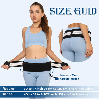 NACTUS SI Joint Hip Support Belt for Men and Women Lower Back Brace for Pain Back / Lumbar Support(Multicolor)