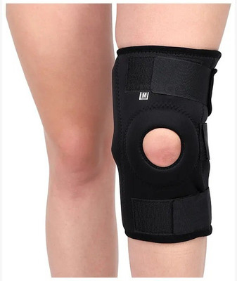 FAIRBIZPS Adjustable Knee Brace Wrap Arounds Knee Brace Medium size Pack of 1 Knee Support(Black)