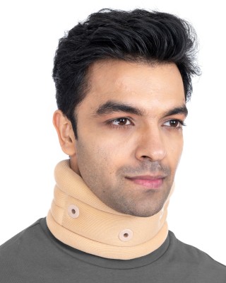 HOSPIKART Contoured Cervical Collar with Support - Neck Immobilization & Pain Relief Neck Support(Beige)