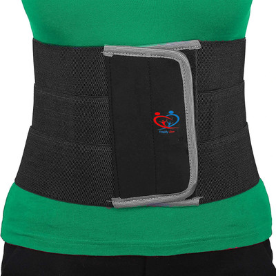 Family Line abdominal belt after delivery for tummy reduction Universal Size-Black Abdominal Belt
