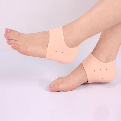 IRONCORE Silicon Gel Heel Socks Pad Heel Pain Relief (1PAIR) Heel Support
