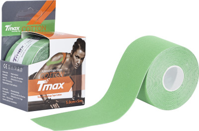 A-TAPE Tmax Kinesiology Tape |Athletic Sports Tape (5 m * 5 cm) Green Kinesiology Tape
