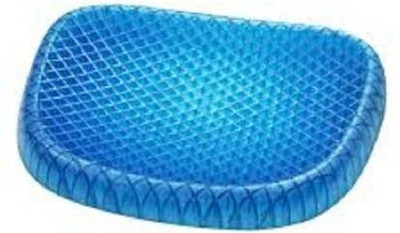 NIMYANK Gel Seat Cushion Pad for Car, Office Chair, Wheelchair, or Home, Egg Sitter Back / Lumbar Support(Blue)