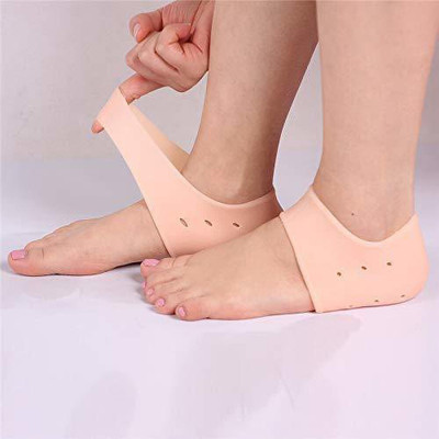 IRONCORE Anti Crack Vented Moisturizing Silicone Gel Heel Socks Heel Support