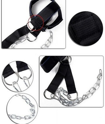 Fitcozi Chain Comfort Chin Strap Heavy Duty Stitching for Men & Women Supporter(Black)