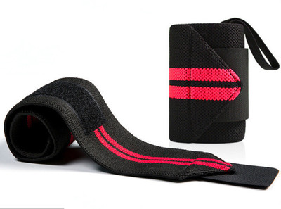 DreamPalace India Wrist Supporter for Gym Wrist Band for Men Gym & Women with Thumb Loop Straps Wrist Support(Red)