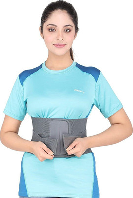 BALARKA LS-N-Lumbo Sacral Support Belt (Waist & Back Support) - For Men & Women-21 Back / Lumbar Support(Grey)
