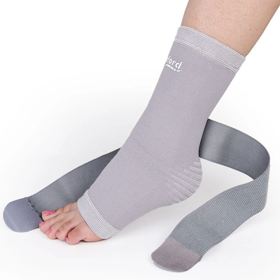 Leeford Ankle Binder | Breathable Support for Sprains, Strains & Sports Injuries Ankle Support(Blue)