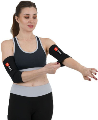 BE SAFE Forever Sports Elbow Support Sleeves/Band ,Pair, Black, Medium Elbow Support(Black)
