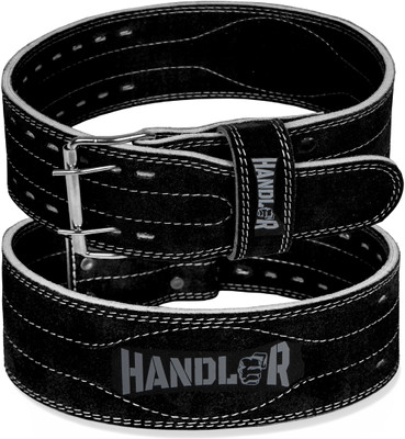 HANDLER Real Leather 8mm Thick PowerLifting back Pain support Squatting Fitness Gym Belt Weight Lifting Belt
