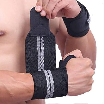 Rich Club Wrist band Elastic Hand Support(Black)