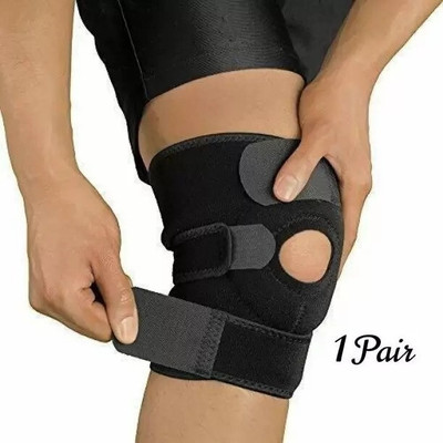 Mulkraj Ortho Mulkraj-Fitness KNEE CAP SUPPORT FOR MEN AND Knee Support (Black)-61 Knee Support(Black)